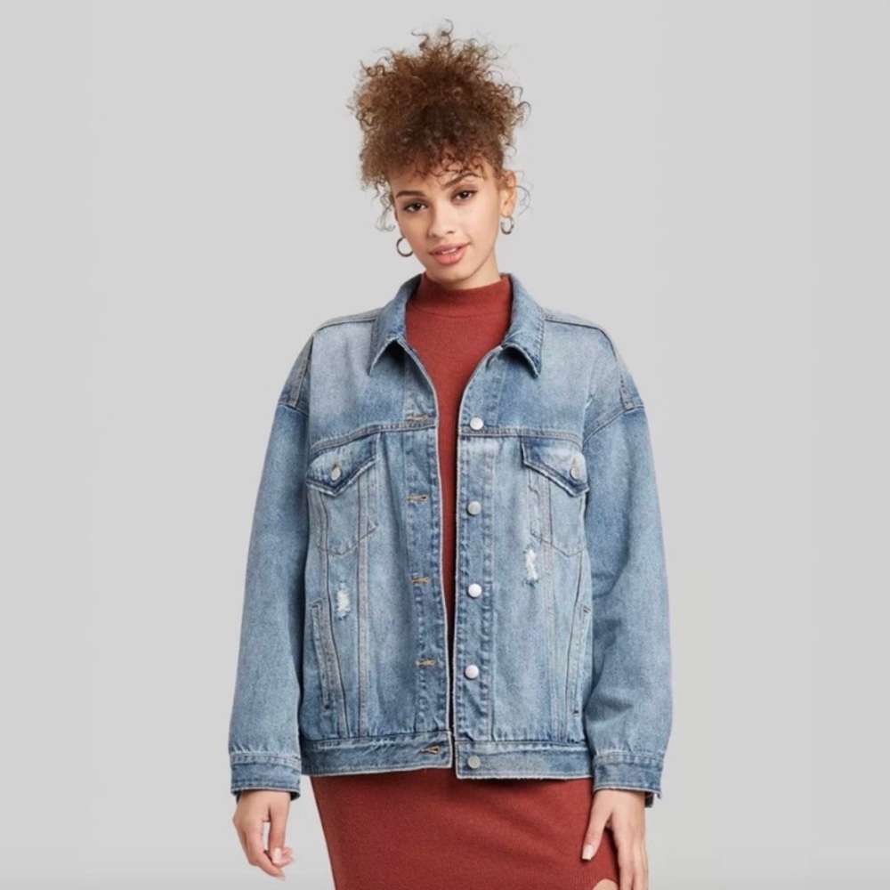 Wild Fable Oversized Boyfriend Denim Jacket